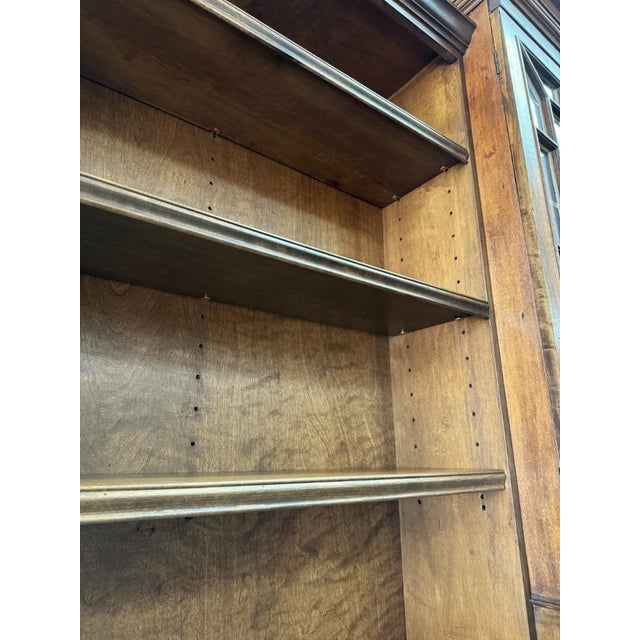 Late 20th Century Late 20th Century Monumental Custom Built Mahogany Bookcase For Sale - Image 5 of 16