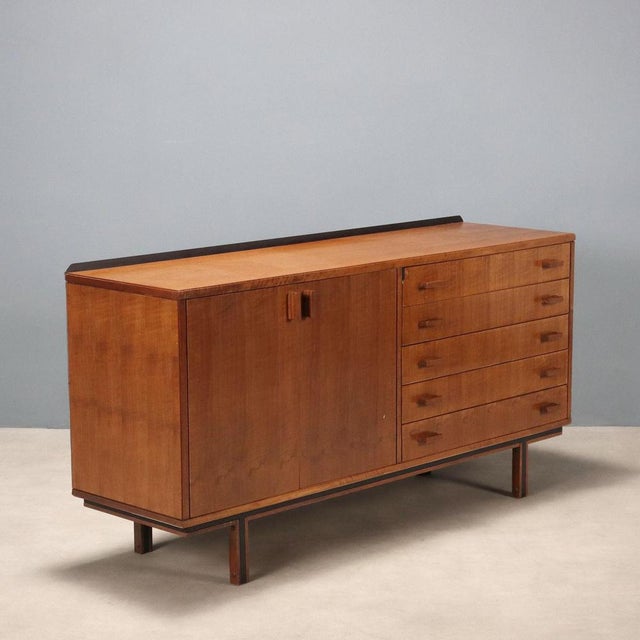 Mid-Century Walnut Veneer Sideboard, 1960s For Sale - Image 10 of 10