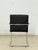Cantilever Chair in Black Leather For Sale - Image 6 of 7