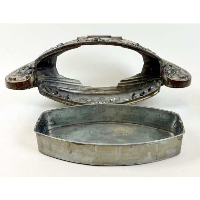 Silver Art Deco French Silver-Plated Jardiniere, 1920s For Sale - Image 8 of 12