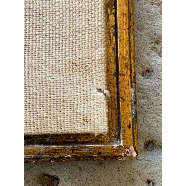 1960s 1960s Girl With Flowers - Oil Painting - R McKenzie - Mid Century For Sale - Image 5 of 9