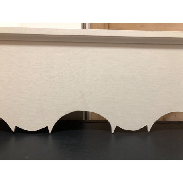 Traditional Vintage Handmade Farm House Cottage Window Cornice Valance Wood For Sale - Image 3 of 6