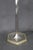 Nickel Floor Lamp with Glass Shade, 1940s For Sale - Image 6 of 11