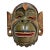 Vintage Balinese Hand-Carved & Painted Wood Barong Monkey Wall Mask For Sale