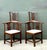 Elevate your interior with this exceptional pair of Chippendale style high-back corner chairs. These pieces showcase a...
