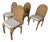 Vintage Coastal Organic Woven Wicker & Metal Frame Dining Chairs – Set of 4 For Sale