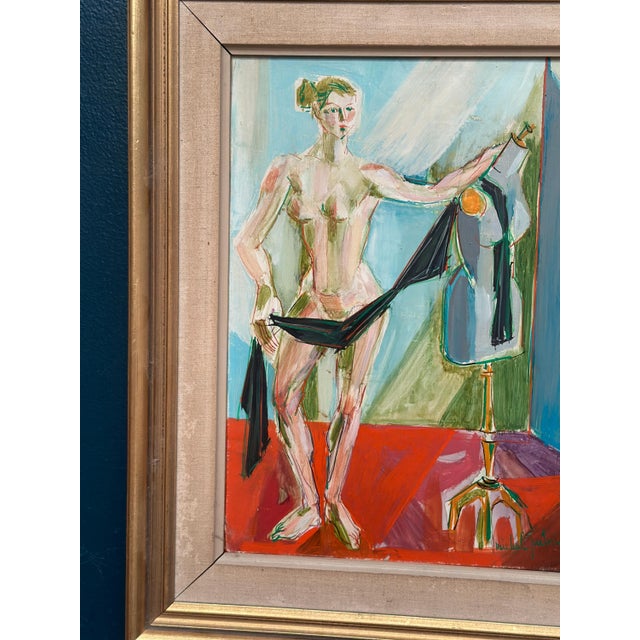 Michel Patrix, Mannequin, 1950s, Oil on Canvas, Framed For Sale - Image 9 of 18