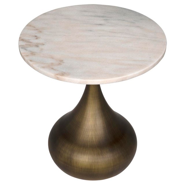 Early 21st Century NOIR Mateo Side Table, Aged Brass For Sale - Image 5 of 9
