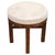 Art Deco Upholstered Walnut Veneer Stool, Former Czechoslovakia, 1930s For Sale - Image 10 of 10