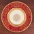 1930s Pickard Red & Gold Czech Bohemian Porcelain Dinner Plates - Set of 8 For Sale - Image 11 of 16