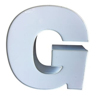 Large Vintage Letter 'G' Sign For Sale