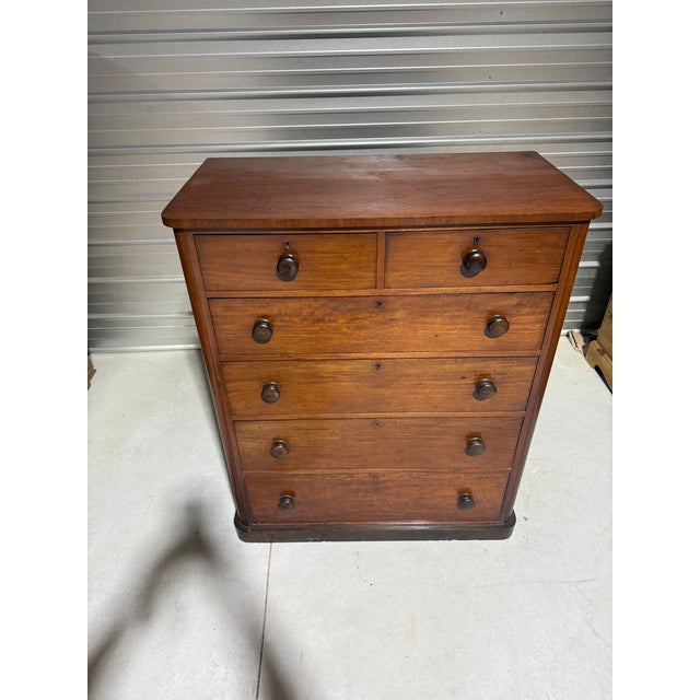Antique Two Over Four Drawers - Mahogany Chest of Drawers From England For Sale - Image 9 of 18