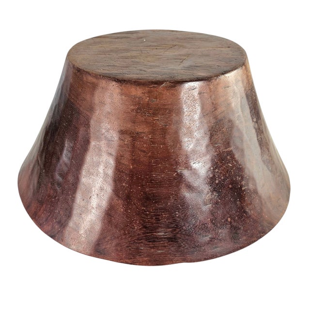Large Primitive Bowl Hand Hewn Teak Centerpiece Wood Bowl 17" For Sale In San Francisco - Image 6 of 7