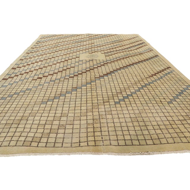 Modern Rustic Vintage Turkish Sivas Rug - 06'11 X 10'03 For Sale - Image 3 of 10