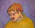 American Artist Self Portrait in Orange Sweater, Fauvist Style, 14x10 by Don Klopfer For Sale - Image 3 of 5