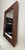 Vintage Hollywood Regency Embossed Faux Bamboo Wood Walnut Stained Wall Mirror For Sale - Image 4 of 11
