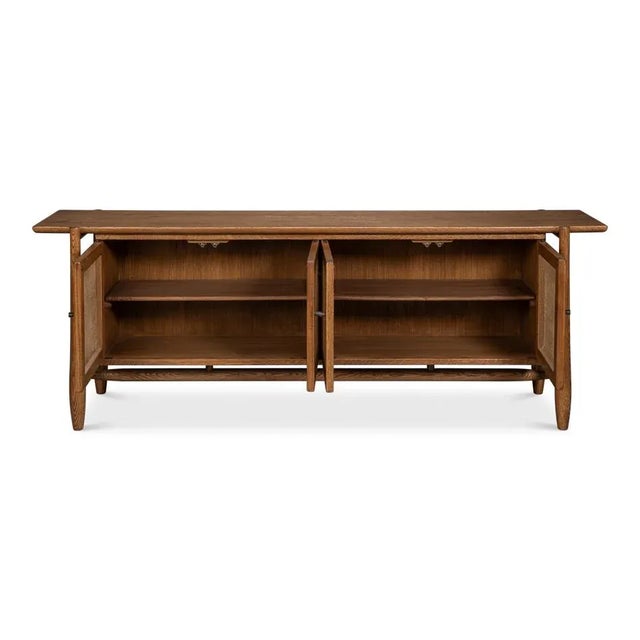 Mid-Century Modern Oak Mid Century Modern Credenza For Sale - Image 3 of 11