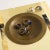 1980s Vintage Horn Inlay Square Ashtray Catchall With Brass Center For Sale - Image 5 of 11