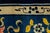 Antique Chinese Art Deco Rug in Deep Blue With Medallion & Botanical Motifs For Sale - Image 12 of 13