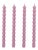 Bamboo Taper Candles - In Radiant Orchid Set of 4 For Sale