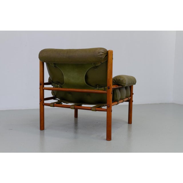 Wood Mid-Century Modern Scandinavian Easy Chair by Arne Norell for Arne Norell Ab, Sweden, 1970s For Sale - Image 7 of 18