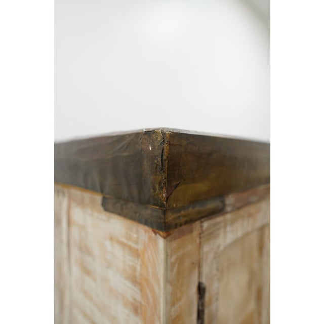 Reclaimed Wood Metal-Clad Top Sideboard For Sale - Image 17 of 18