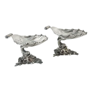 Pair of Sterling Silver Salt Dishes by Martin Fleisher
