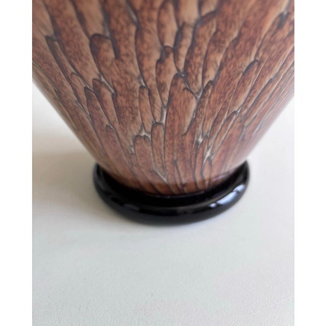 Brown Stunning Large Athena Vase - Tortoise Shell Series by Molly Stone (2000) For Sale - Image 8 of 10