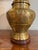 1930/1940s Large Boho Moroccan Urn Tooled Brass Lamp With Copper and Wood Accents For Sale - Image 10 of 12