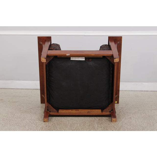 Stickley Mission Style Cherry Cube Prairie Chair For Sale - Image 14 of 18
