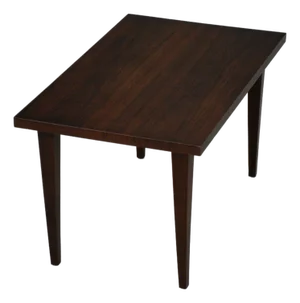 1960s Refinished Mid Century Modern Walnut End Table