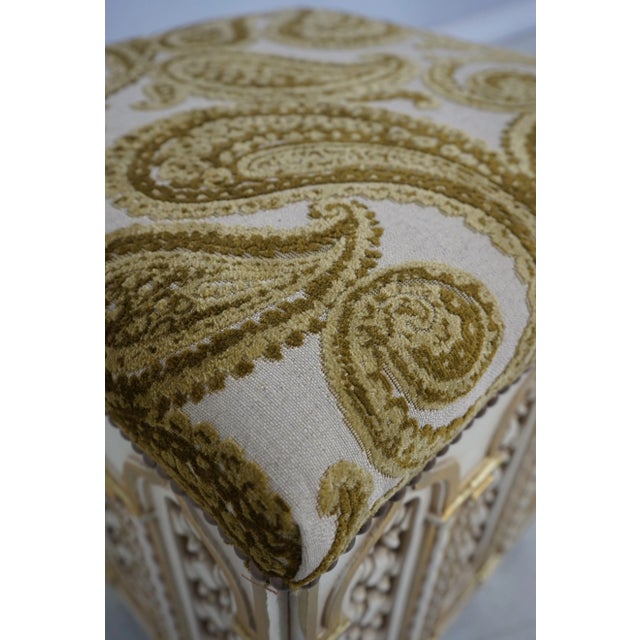 Pair Gothic Style Paint Decorated Stools For Sale In Philadelphia - Image 6 of 12