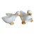 1960s Mid Century Modern Ceramic Duck Napkin Ring Holders - Pair For Sale