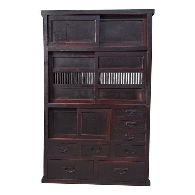 Japanese Mizuya Tansu Storage Cabinet, 1900-1920 For Sale