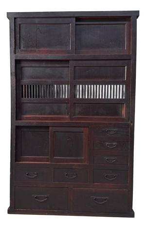 Japanese Mizuya Tansu Storage Cabinet, 1900-1920