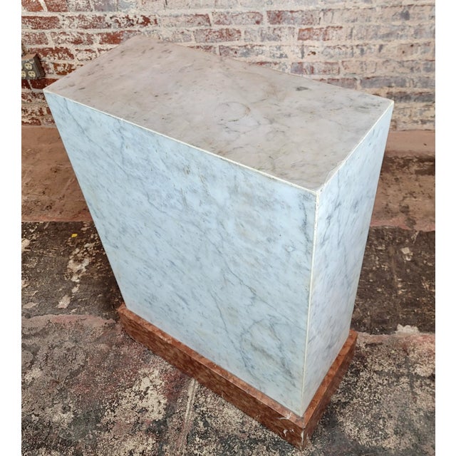 19th Century Rectangular Marble Pedestal - Italian C.1880s For Sale In Los Angeles - Image 6 of 7
