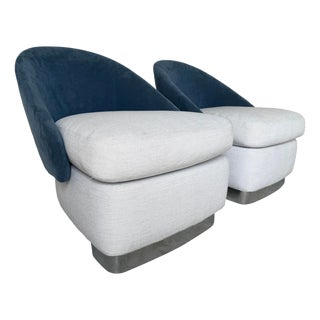 Pair of Minotti Lawson Lounge Armchairs by Rodolfo Dordoni, Italy For Sale