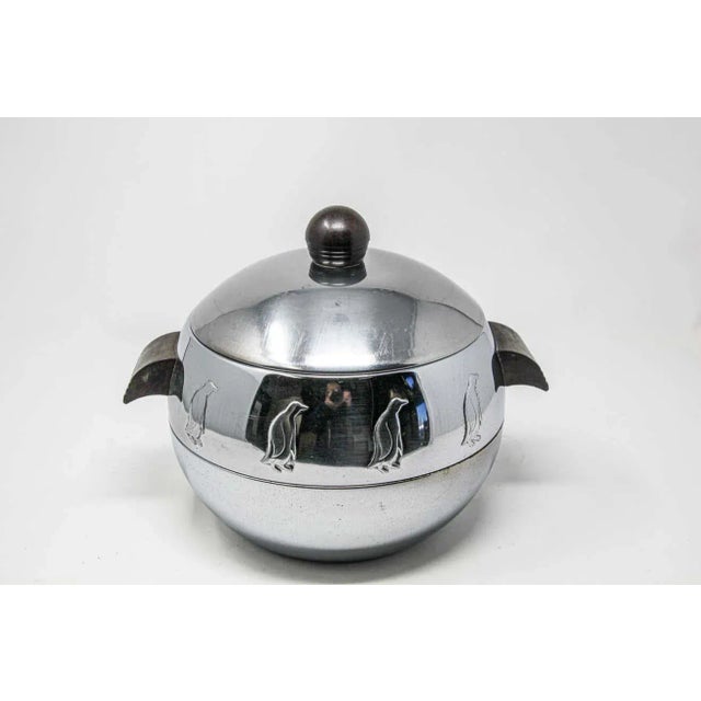 Metal 1960s Vintage West Bend Penguin Ice Bucket For Sale - Image 7 of 13