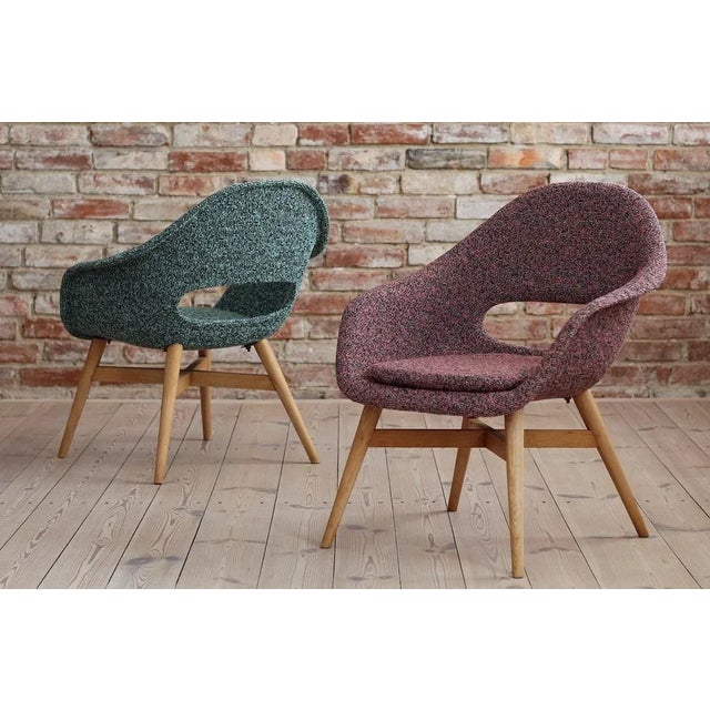 Mid-Century Modern Set of Lounge Chairs by Miroslav Navrátil, Czech Republic, 1950s For Sale - Image 3 of 18