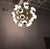 Italian Brass and Glass Sputnik Chandelier For Sale - Image 10 of 11
