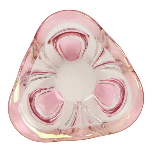 Vintage Murano Pink Glass Fruit Bowl, 1960s For Sale - Image 10 of 14