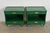 John Widdicomb John Widdicomb Mid-Century Modern Hollywood Regency Green Lacquered Nightstands, Newly Refinished For Sale - Image 4 of 13
