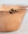 Metal Antique Petite French Hammered Copper Pot Planter For Sale - Image 7 of 10