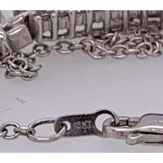 18 Karat White Gold and Diamond Soldered Pendent Necklace For Sale - Image 11 of 12