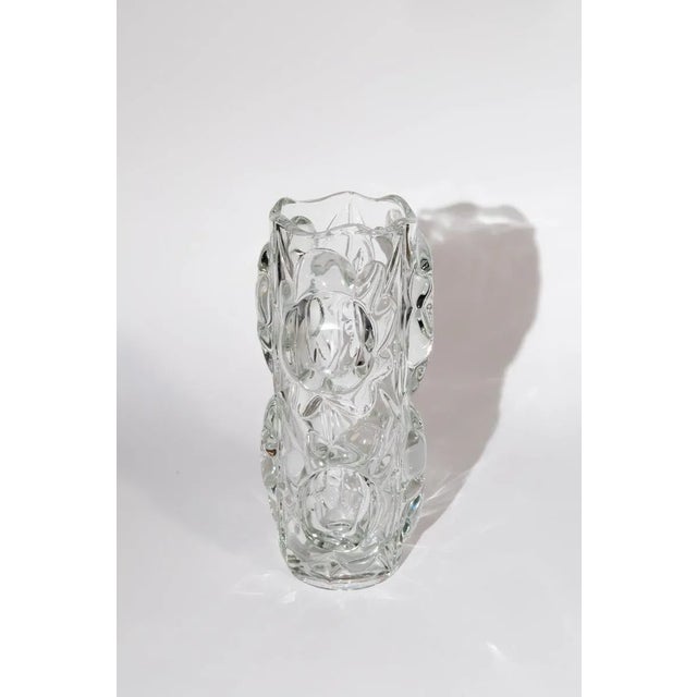 Mid-Century Modern Vintage Czech Glass Vase, Frantisek Peceny for Hermanova Hut For Sale - Image 3 of 9