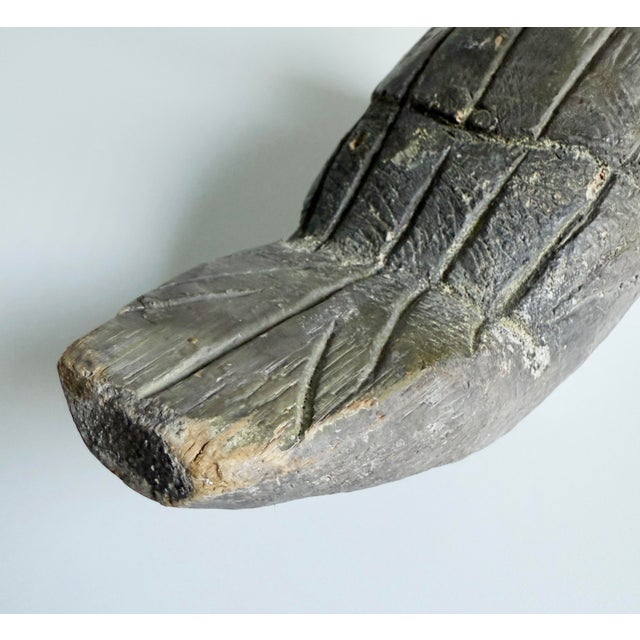 Early 20th Century Early 20th C Folk Art Duck Decoy Figurine For Sale - Image 5 of 8