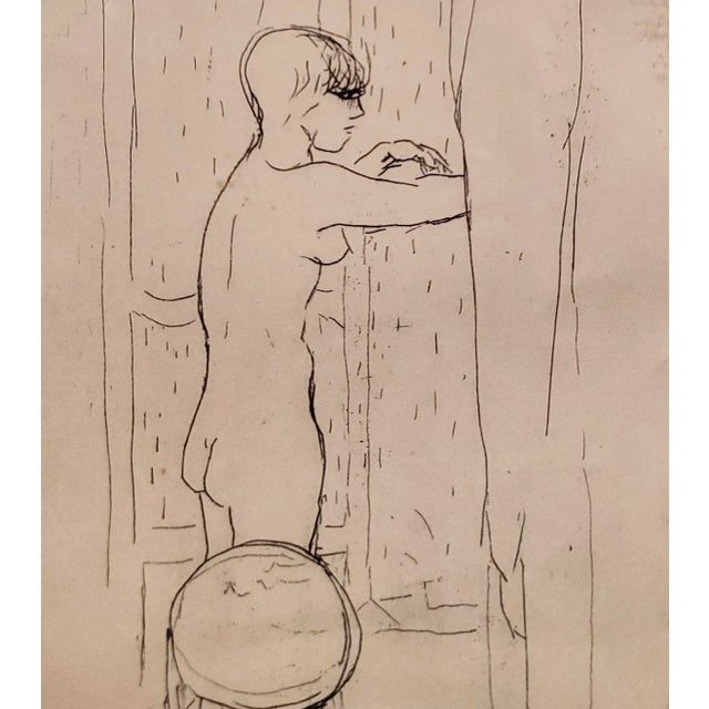 Pierre Bonnard - Nude Woman in the Bathroom-Original 1920s Etching For Sale - Image 4 of 8