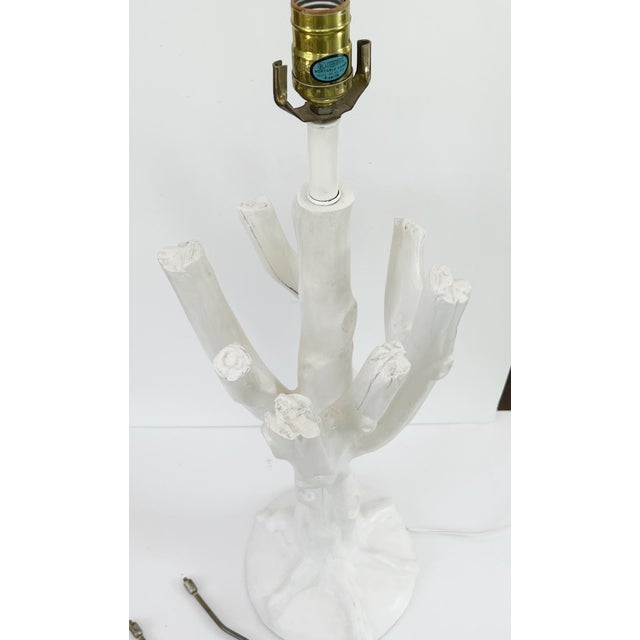 Late 20th Century John Dickinson France Faux Bois Twig Table Lamp For Sale In Houston - Image 6 of 11