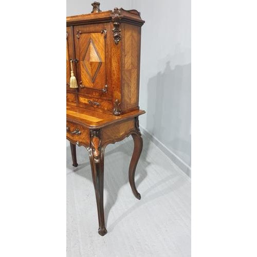 Vintage French Bonheur Du Jour Desk For Sale - Image 6 of 18