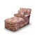 Mid 20th Century Mid-Century Regency Style Chaise Lounge W/ New Chinoiserie Tiger Upholstery For Sale - Image 5 of 12